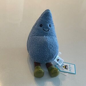 BNWT RARE Jellycat Amuseables Happy Raindrop Plush Collectible super Cute HTF